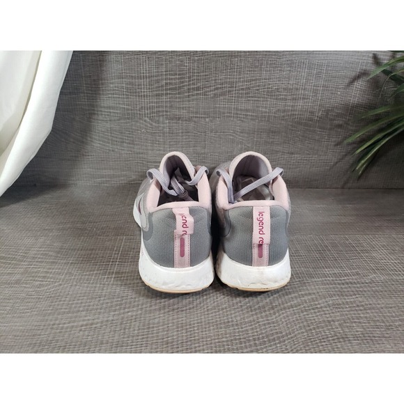 Nike Womens Legend React Running Shoes Gray Purple BV6134-001 Lace Up Knit 8.5M - Picture 4 of 6